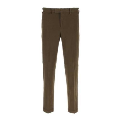 Stretch Katoenmix Bruine Broek PT Torino , Brown , Heren