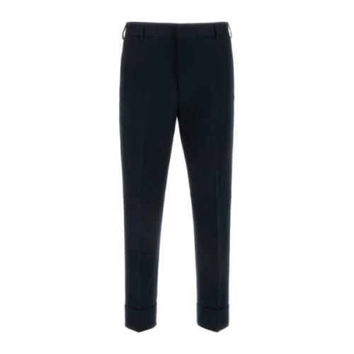 Midnight Blue Katoenen Broek PT Torino , Blue , Heren