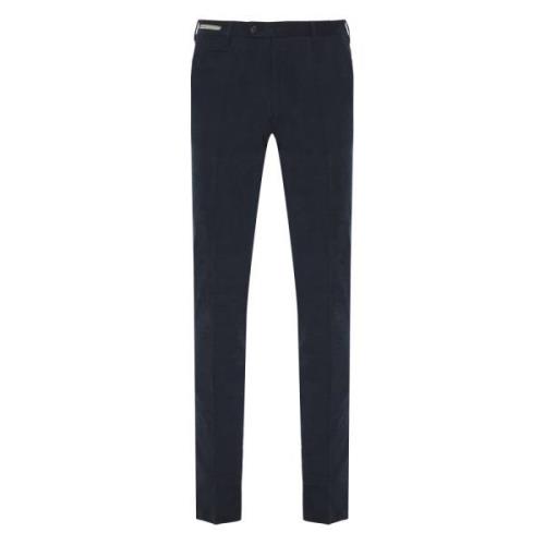 Stretch katoenen broek met zakken Corneliani , Blue , Heren