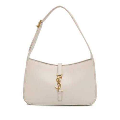 Pre-owned Leather shoulder-bags Yves Saint Laurent Vintage , White , D...