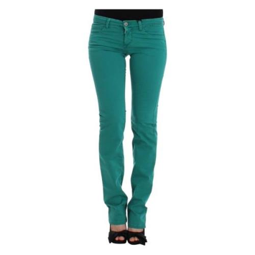 Groene Straight Leg Jeans Elegant Stijl Costume National , Green , Dam...