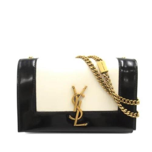 Pre-owned Leather shoulder-bags Yves Saint Laurent Vintage , White , D...