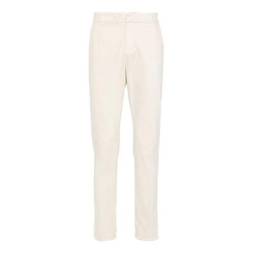 Beige Twill Broek Dondup , Beige , Heren