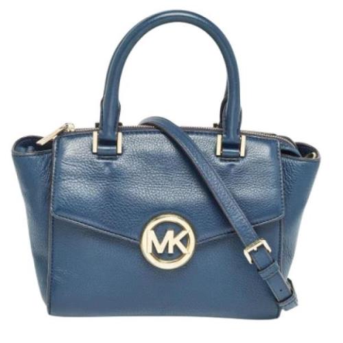 Pre-owned Leather totes Michael Kors Pre-owned , Blue , Dames