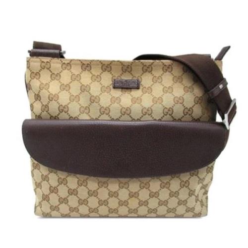 Pre-owned Canvas crossbody-bags Gucci Vintage , Beige , Dames