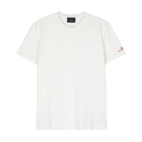 Witte T-shirts en Polos met Logo Peuterey , White , Heren