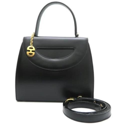 Pre-owned Leather handbags Celine Vintage , Black , Dames