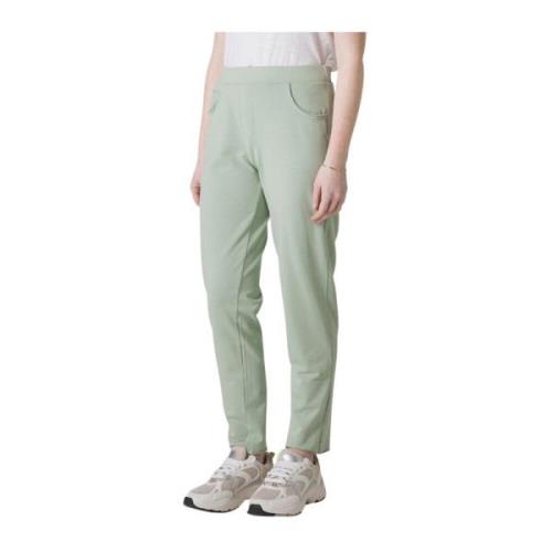 Slim Fit Salie Groene Broek Deha , Green , Dames