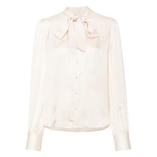 Oude Witte Overhemd Twinset , White , Dames