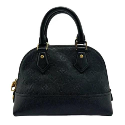 Pre-owned Canvas handbags Louis Vuitton Vintage , Black , Dames