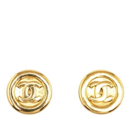 Pre-owned Metal chanel-jewelry Chanel Vintage , Yellow , Dames