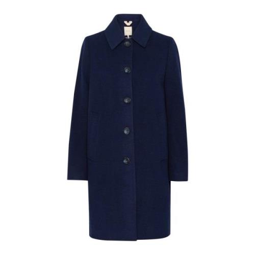 Klassieke Jas Donkerblauw Part Two , Blue , Dames