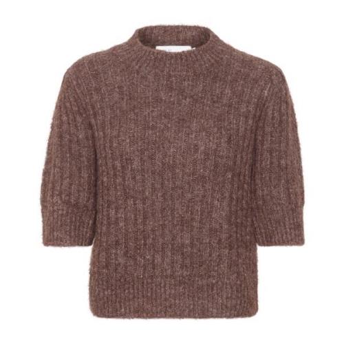 Plum Truffle Gebreide Pullover Kbroma Stijl Karen by Simonsen , Brown ...