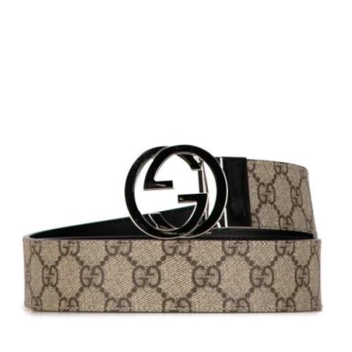 Pre-owned Fabric belts Gucci Vintage , Beige , Dames