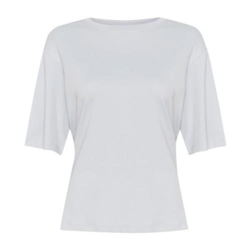 Vrouwelijke Tee Top Parel Blauw Karen by Simonsen , Blue , Dames