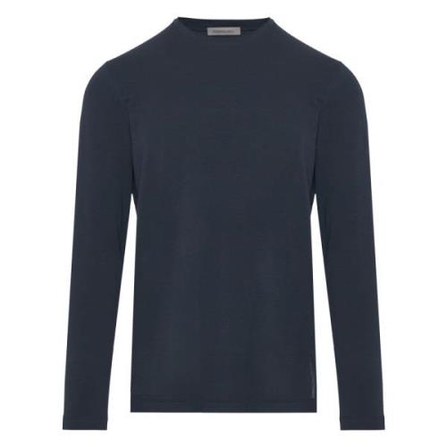 Katoenen sweatshirt met Elastaanmix Corneliani , Blue , Heren