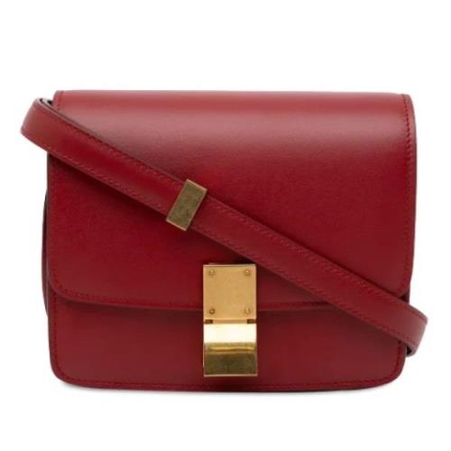 Pre-owned Leather crossbody-bags Celine Vintage , Red , Dames