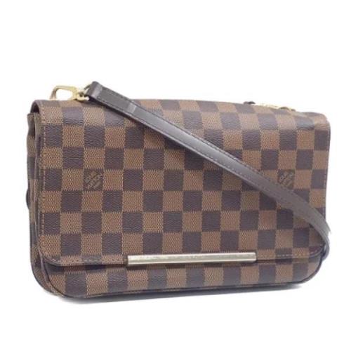 Pre-owned Canvas louis-vuitton-bags Louis Vuitton Vintage , Brown , Da...