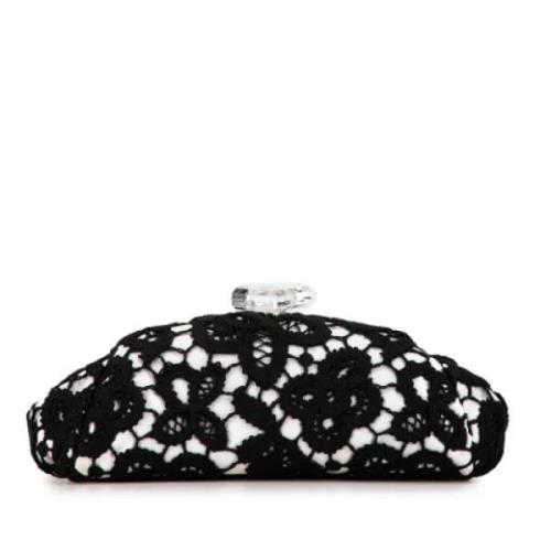 Pre-owned Fabric clutches Chanel Vintage , Black , Dames