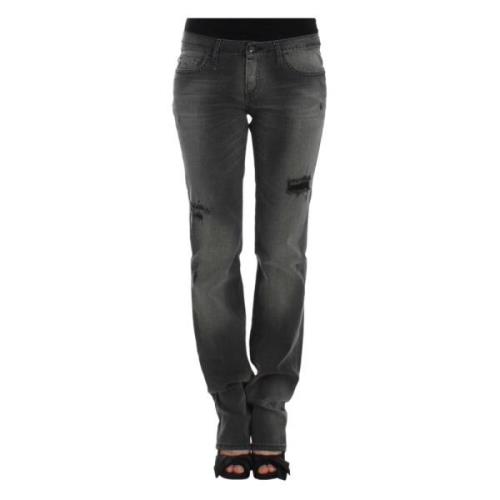 Grijze Straight Leg Denim Vreugde Costume National , Gray , Dames