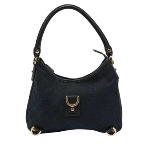 Pre-owned Canvas handbags Gucci Vintage , Black , Dames