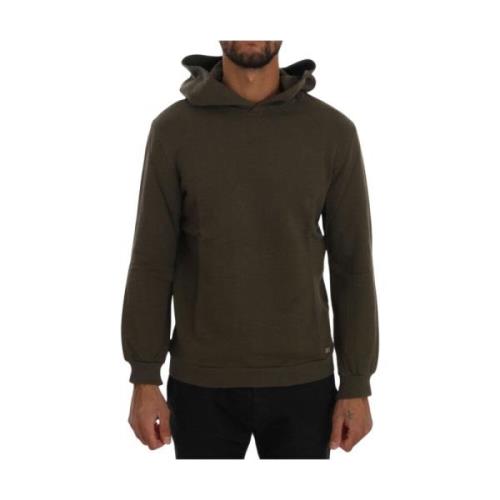 Groene Hoodie Katoen Elegant Stijl Daniele Alessandrini , Green , Here...