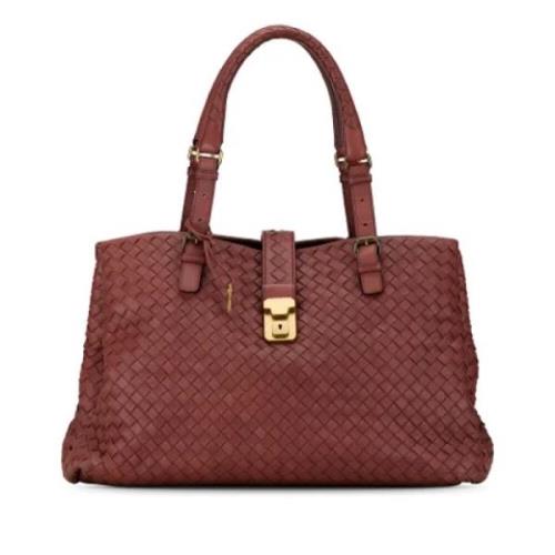 Pre-owned Leather totes Bottega Veneta Vintage , Red , Dames