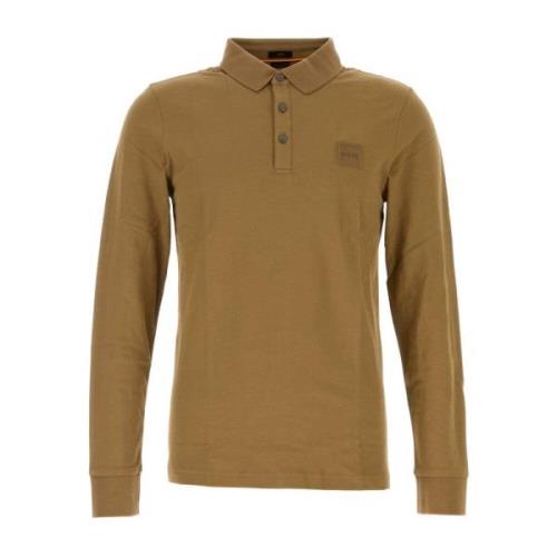 Stretch Piquet Polo Shirt Boss , Brown , Heren