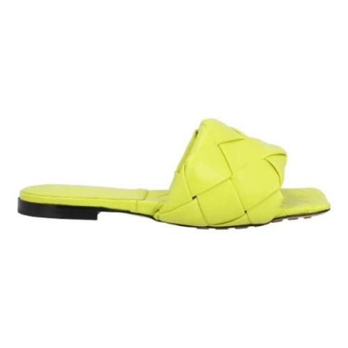 Leather flats Bottega Veneta , Yellow , Dames