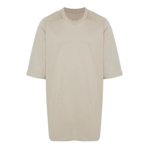 Biologisch Katoen Parel Grijs Jersey T-shirt Rick Owens , Beige , Here...