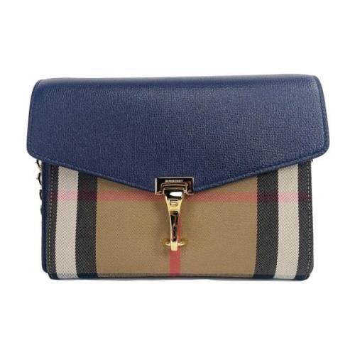 Blauwe House Check Crossbody Tas Burberry , Multicolor , Dames