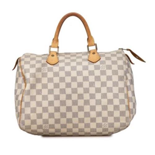 Pre-owned Canvas louis-vuitton-bags Louis Vuitton Vintage , White , Da...