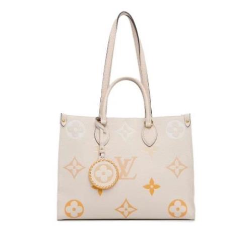 Pre-owned Leather louis-vuitton-bags Louis Vuitton Vintage , White , D...