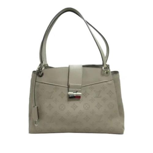 Pre-owned Leather handbags Louis Vuitton Vintage , Gray , Dames