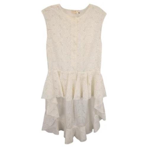 Pre-owned Cotton dresses Giambattista Valli Pre-owned , Beige , Dames