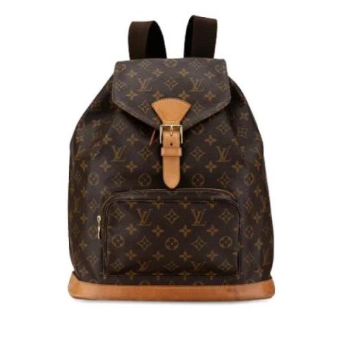 Pre-owned Canvas backpacks Louis Vuitton Vintage , Brown , Dames