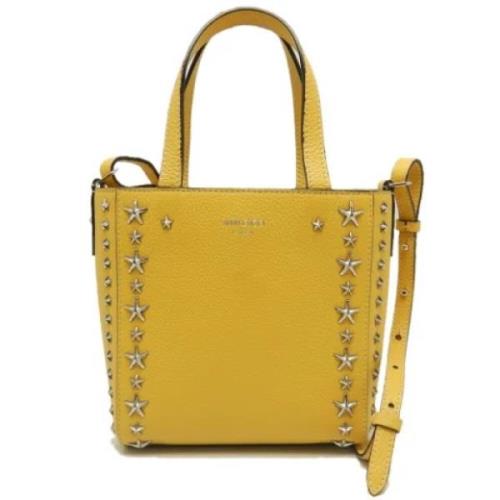 Pre-owned Leather handbags Jimmy Choo Pre-owned , Yellow , Dames