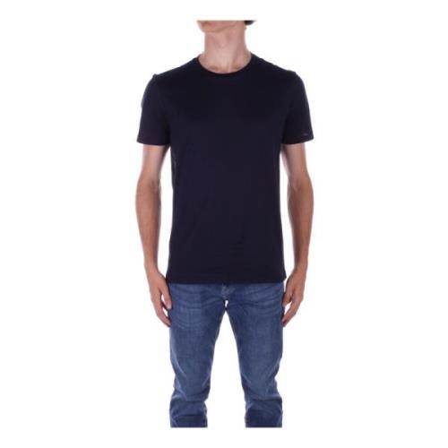 Blauw Logo Reliëf T-shirt Dondup , Blue , Heren