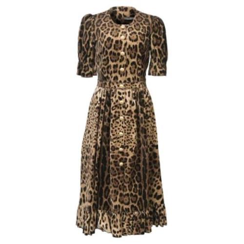 Pre-owned Velvet dresses Dolce & Gabbana Pre-owned , Multicolor , Dame...