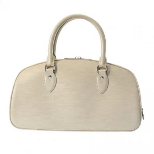 Pre-owned Leather handbags Louis Vuitton Vintage , White , Dames