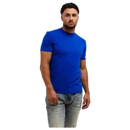 Blauw Ronde Hals T-Shirt Heren Dsquared2 , Blue , Heren