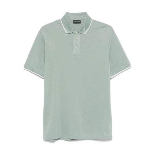 Heldere Blauwe T-shirts en Polos Emporio Armani , Green , Heren