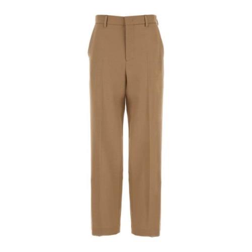 Stretch Twill Camel Broek Blumarine , Brown , Dames