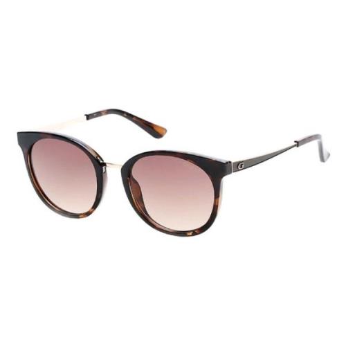 Stijlvolle zonnebril in Havana/Brown Shaded Guess , Brown , Dames