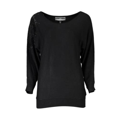 Elegante Langarm Pullover met Strass Guess , Black , Dames