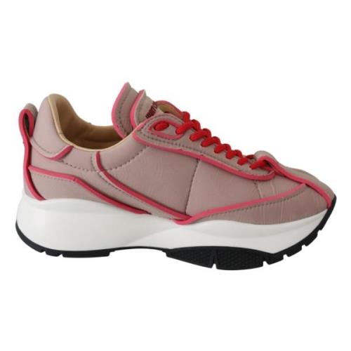 Chique Gewatteerde Ballet Sneakers Jimmy Choo , Pink , Dames