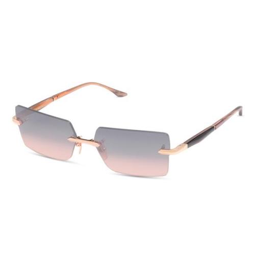 Rose Gold Zonnebril met El Mirage Swirl Dita , Pink , Unisex