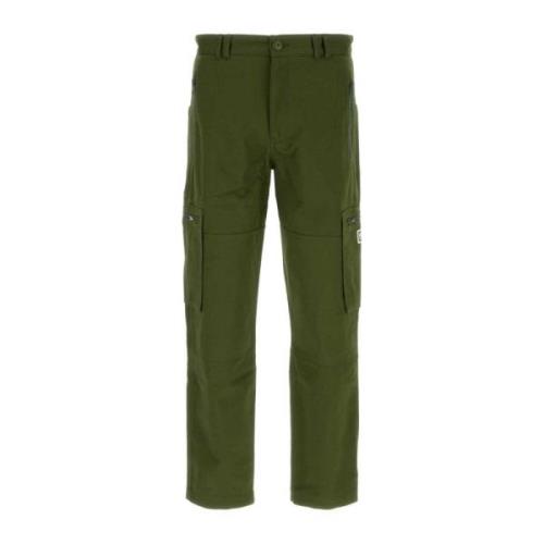 Cargo broek in olijfgroen katoen Kenzo , Green , Heren