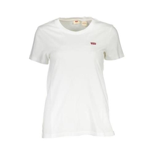 Stijlvol Logo T-shirt in wit katoen Levi's , White , Dames