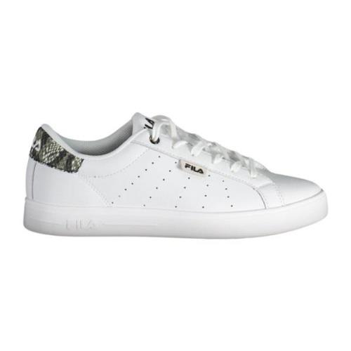 Witte sportsneakers met contrasterende details Fila , White , Dames